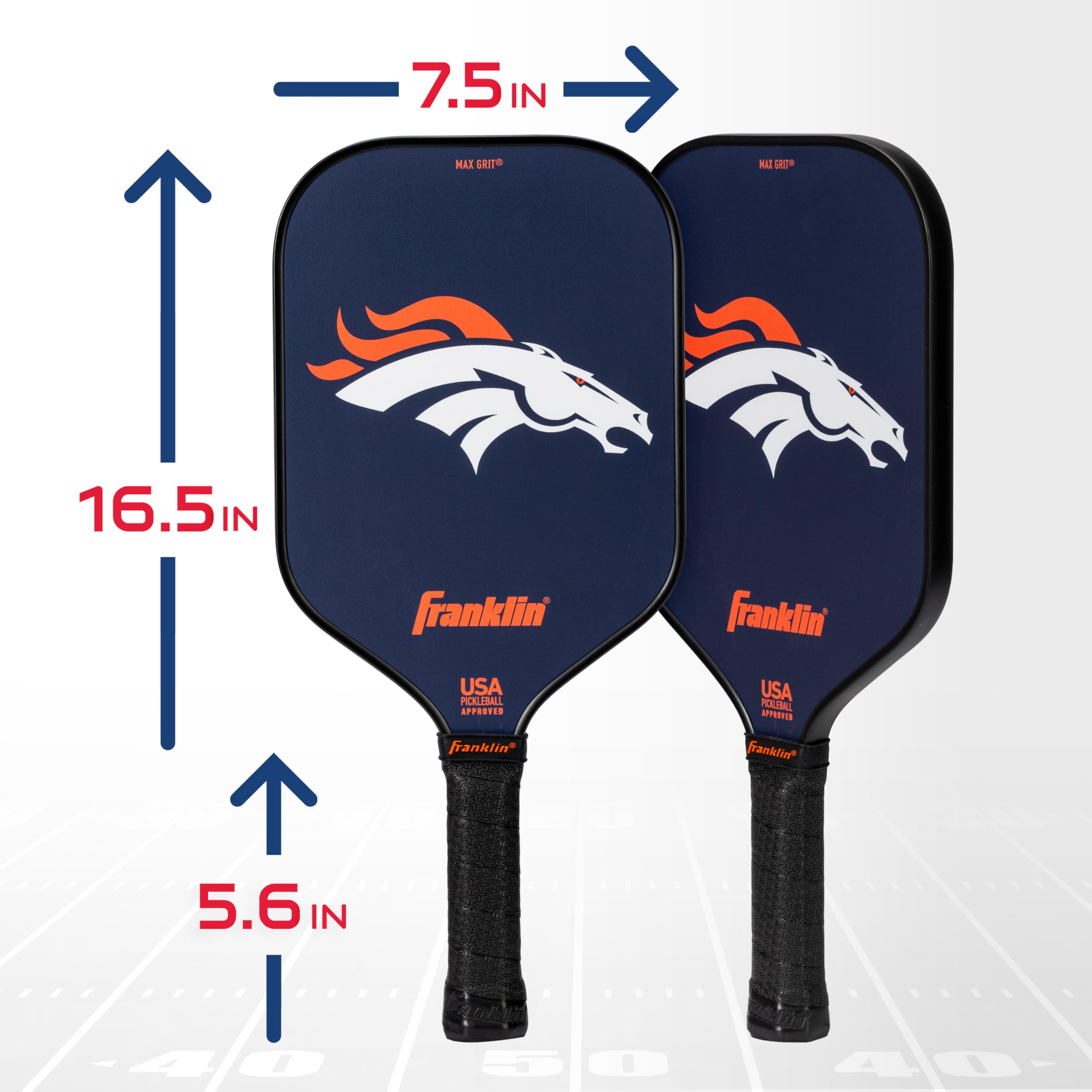 Foto 3 pulgar | Pickleball Paddle Franklin Sports Denver Broncos Nfl - Venta Internacional.