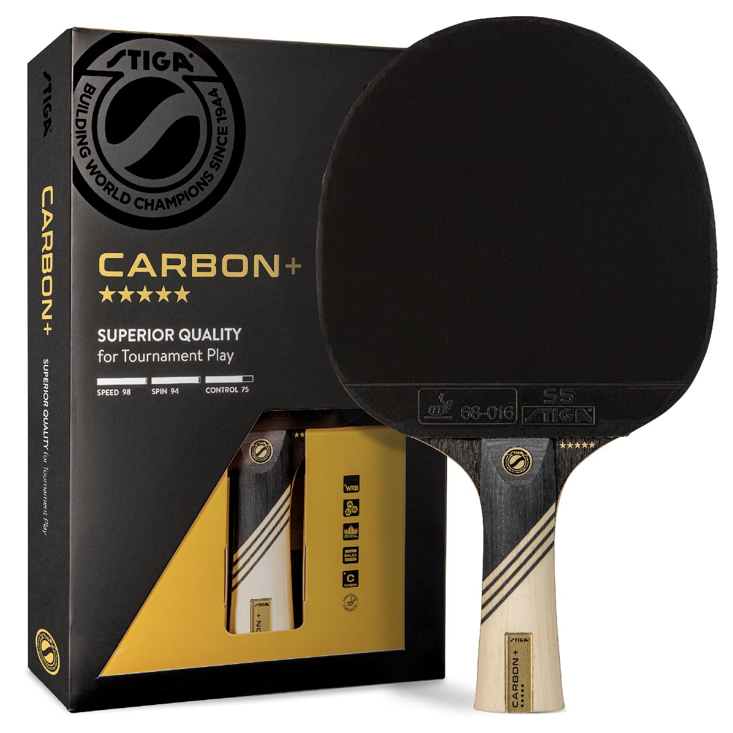 Foto 2 pulgar | Pala De Ping Pong Stiga Carbon+ De Fibra De Carbono De 7 Capas - Venta Internacional.