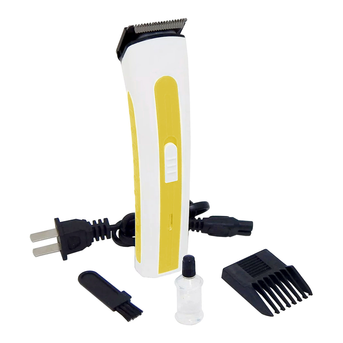 Máquina Rasuradora y para Cabello Kimhi Eléctrica Recargable Inalámbrica Amarilla