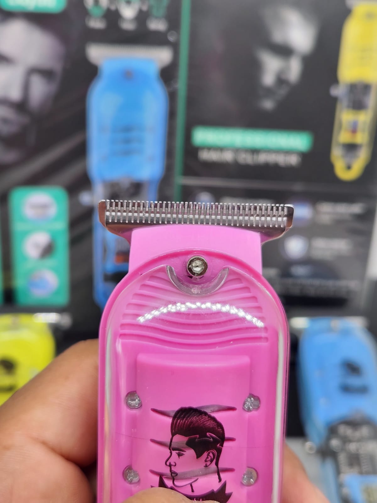 Foto 5 pulgar | Máquina Rasuradora Buytiti Transparente con 4 Peines Recargable