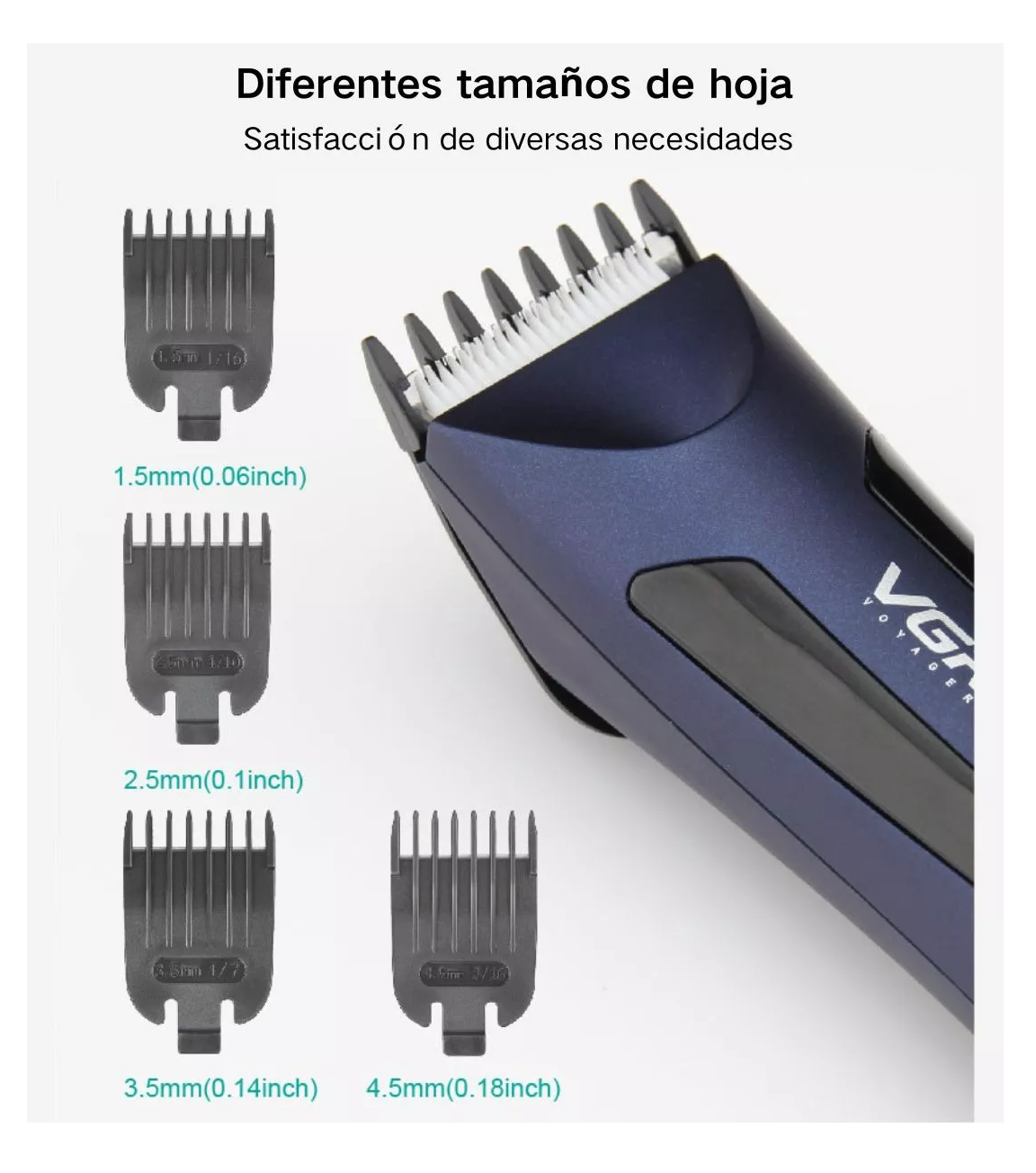 Foto 4 pulgar | Kit de Máquina de Afeitar Eléctrica para Barba y Cuerpo con Accesorios y Alta Impermeabilidad