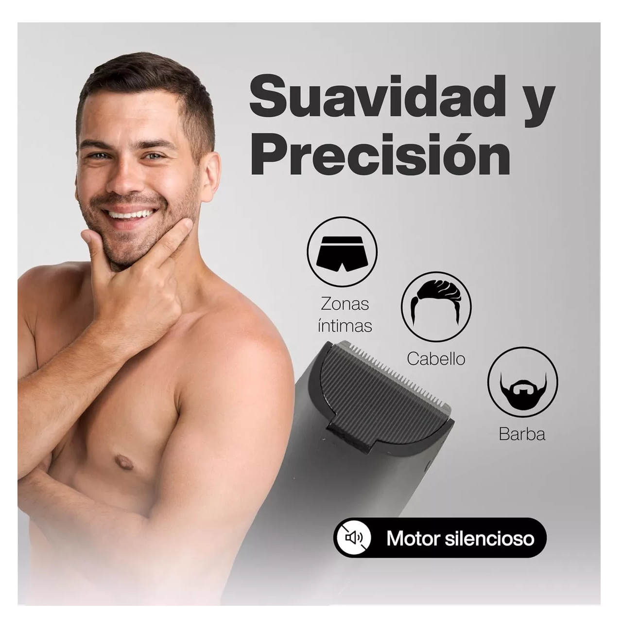 Foto 5 pulgar | Kit de Máquina de Afeitar Eléctrica para Barba y Cuerpo con Accesorios y Alta Impermeabilidad