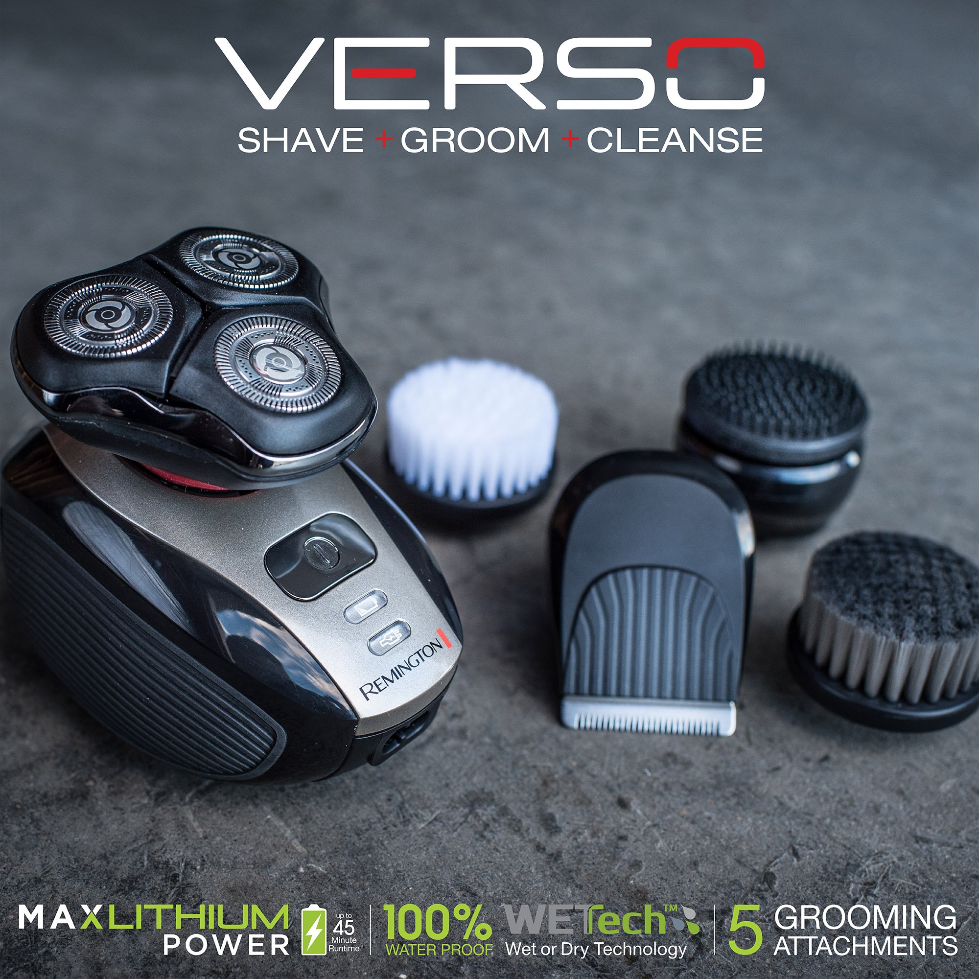 Foto 4 pulgar | Kit De Afeitado Remington Xr1410 Verso Wet & Dry Shaver Para Hombre - Venta Internacional.