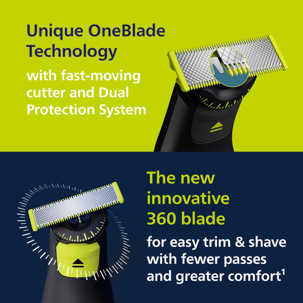 Foto 3 | Afeitadora y Recortadora Eléctrica Philips Norelco Oneblade 360 Pro - Venta Internacional