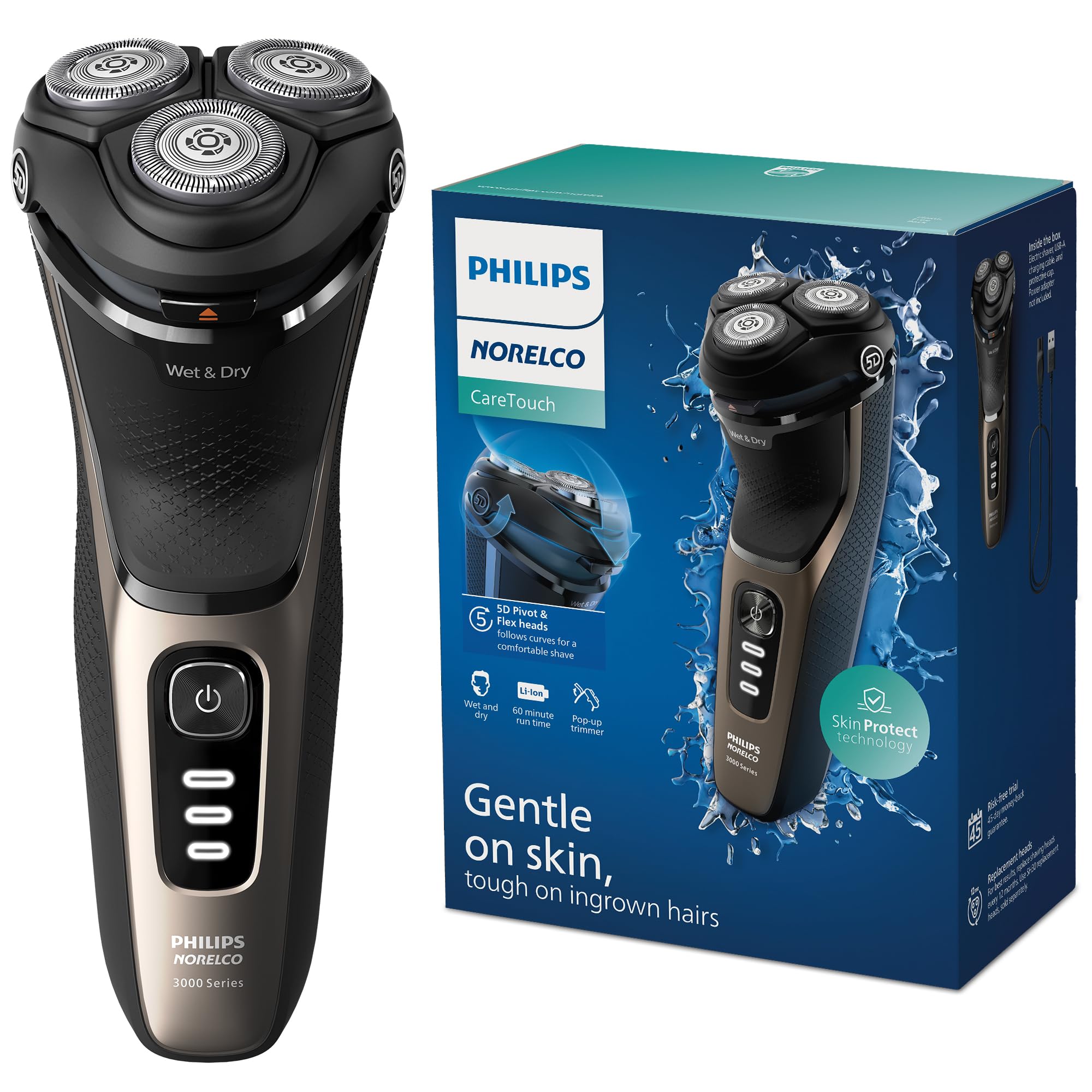 Foto 2 pulgar | Afeitadora Philips Norelco Caretouch S3242/90 Recargable - Venta Internacional