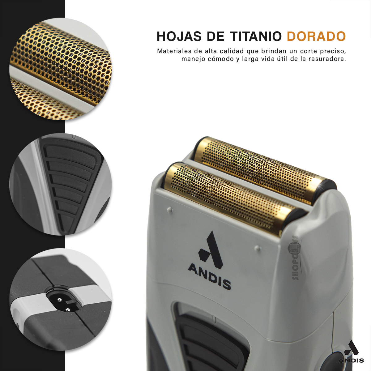 Foto 5 pulgar | Afeitadora Andis Profoil Shaver Plus Profesional Inalámbrico