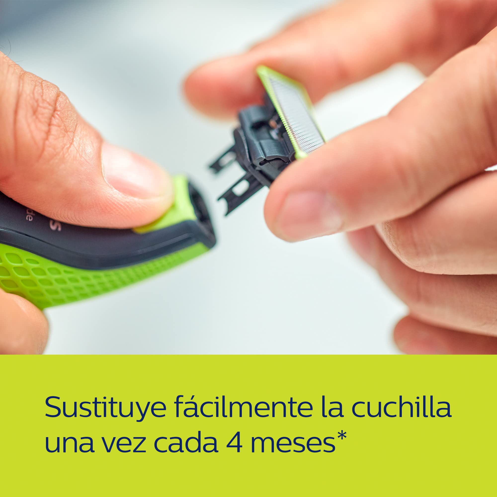 Foto 5 pulgar | Cuchilla Híbrida Para Philips Oneblade Qp220/51, Color Plateado - Venta Internacional.