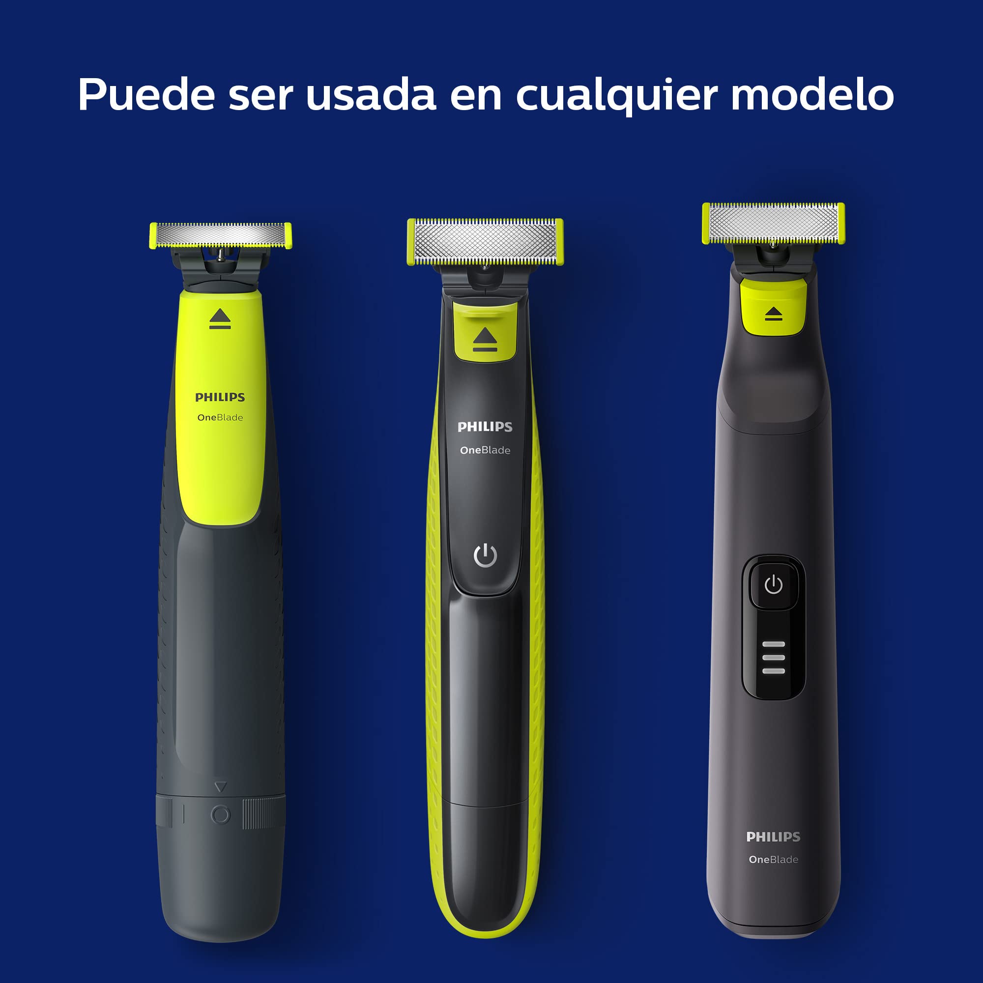 Foto 6 pulgar | Cuchilla Híbrida Para Philips Oneblade Qp220/51, Color Plateado - Venta Internacional.