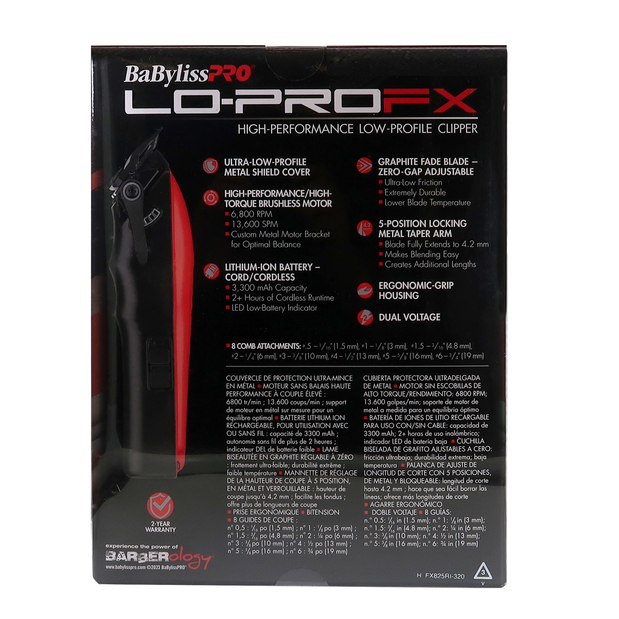 Foto 5 pulgar | Recortadora De Nariz Clipper Babyliss Pro Lo-pro Fx Van Da' Goat + - Venta Internacional.