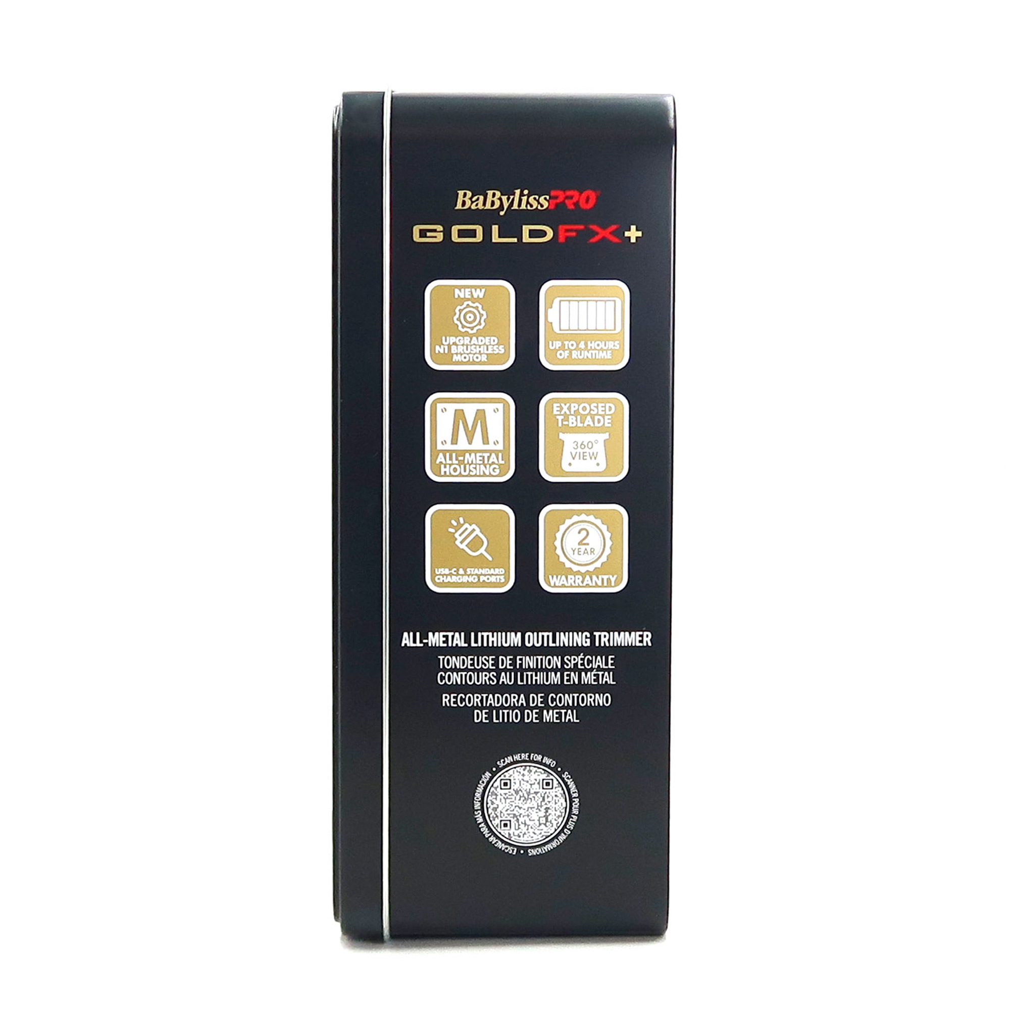 Foto 8 pulgar | Recortadora De Pelo Outlining Babyliss Pro Goldfx+ Lithium Gold - Venta Internacional.
