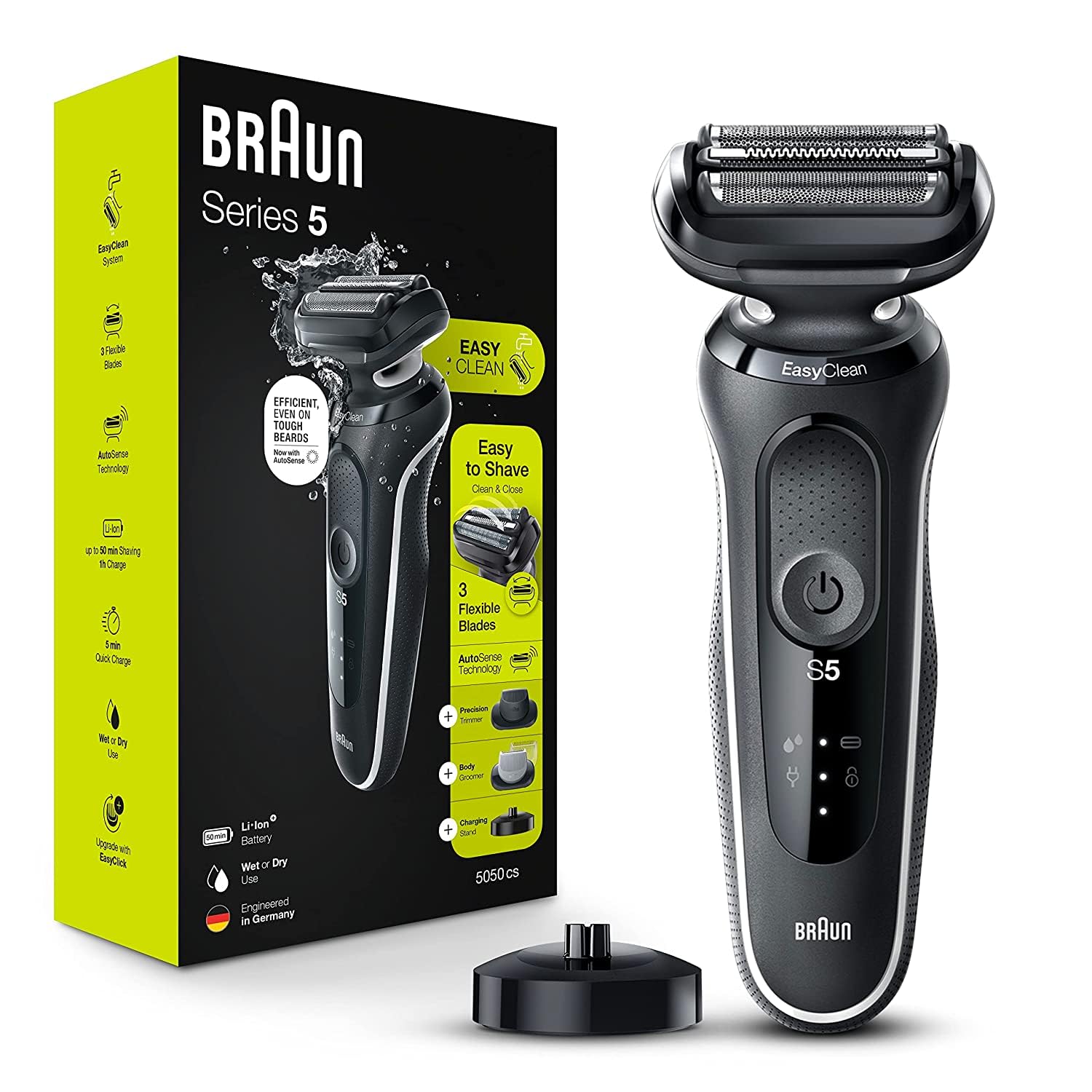 Foto 2 pulgar | Maquinilla De Afeitar Eléctrica Braun Series 5 5050cs Para Hombre A Prueba De Agua - Venta Internacional.