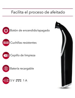 Foto 3 | Afeitadora Eléctrica Rca Rc-pm852 Recargable Con 4 Guías De Afeitar - Venta Internacional.