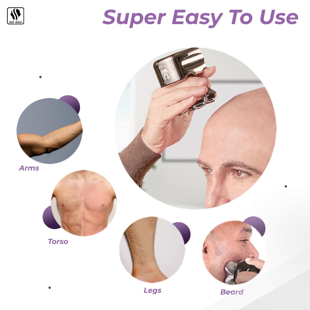 Foto 5 pulgar | Afeitadora De Cabeza Skull Shaver Pitbull Platinum Pro Para Hombre - Venta Internacional.