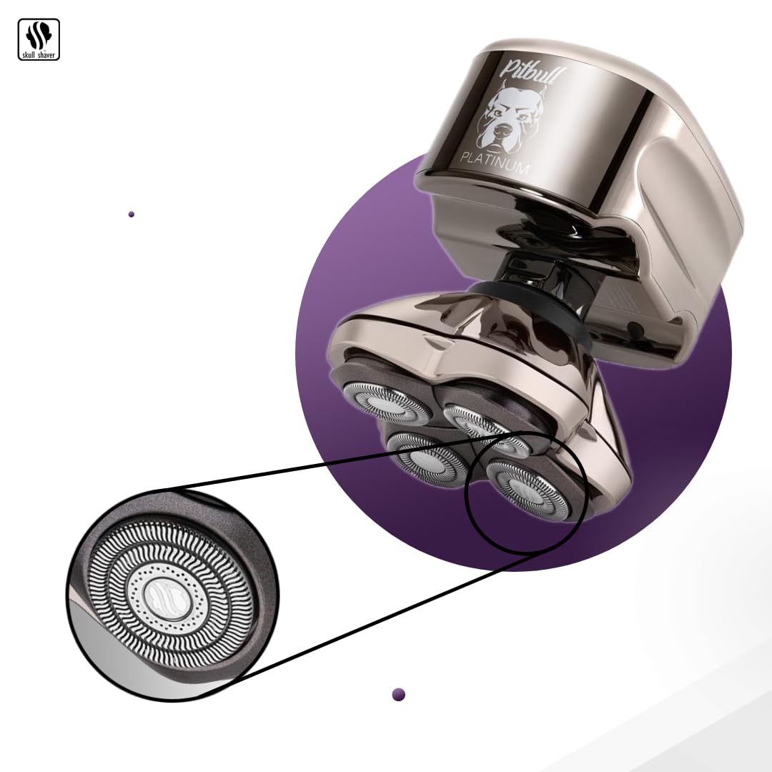 Foto 6 pulgar | Afeitadora De Cabeza Skull Shaver Pitbull Platinum Pro Para Hombre - Venta Internacional.