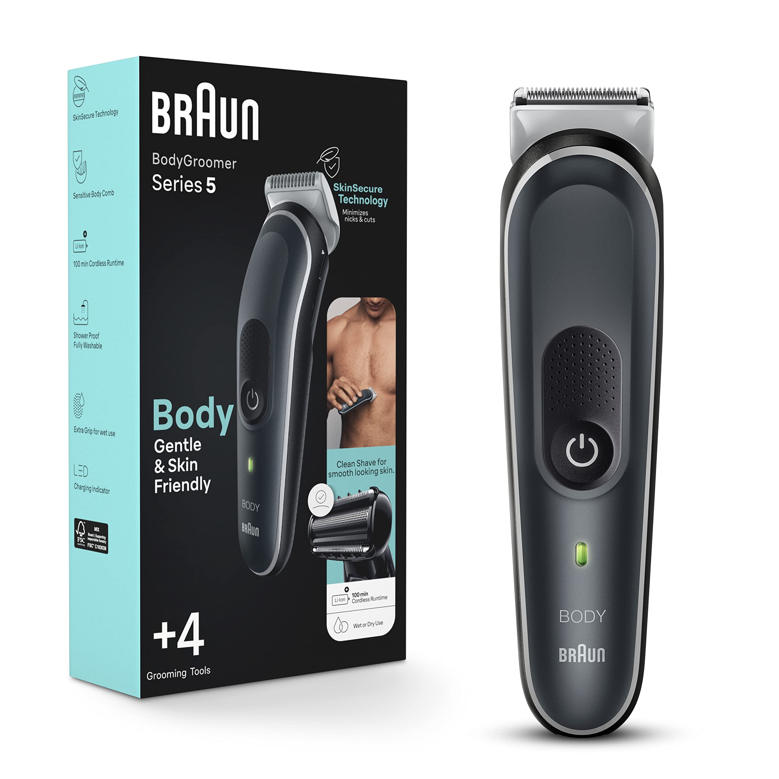 Foto 2 pulgar | Peluquería Corporal Braun Series 5 5360 Para Hombre A Prueba De Agua - Venta Internacional.