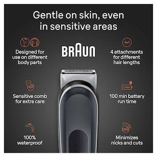 Foto 3 | Peluquería Corporal Braun Series 5 5360 Para Hombre A Prueba De Agua - Venta Internacional.
