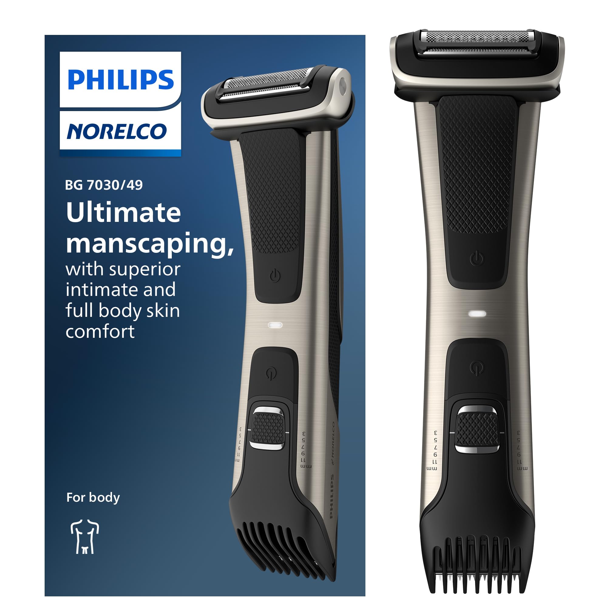 Foto 2 pulgar | Recortadora Y Afeitadora Bodygroom Series 7000 A Prueba De Ducha Philips - Venta Internacional.