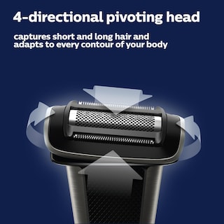 Foto 6 | Recortadora Y Afeitadora Bodygroom Series 7000 A Prueba De Ducha Philips - Venta Internacional.