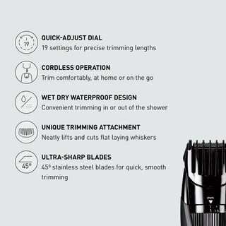 Foto 2 | Recortadora De Barba Panasonic Er-gb42-k Inalámbrica Para Hombre, Color Negro - Venta Internacional.