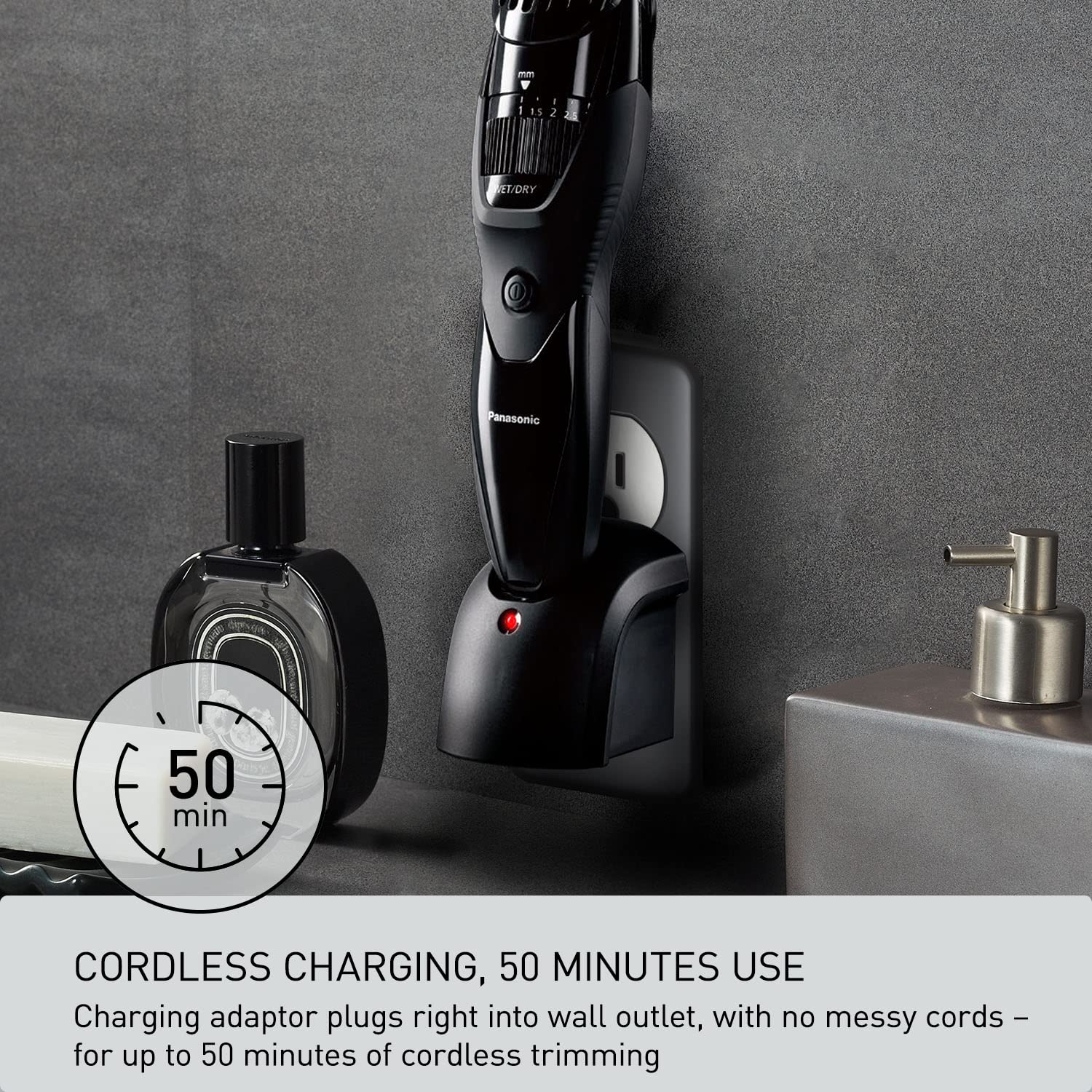 Foto 6 pulgar | Recortadora De Barba Panasonic Er-gb42-k Inalámbrica Para Hombre, Color Negro - Venta Internacional.