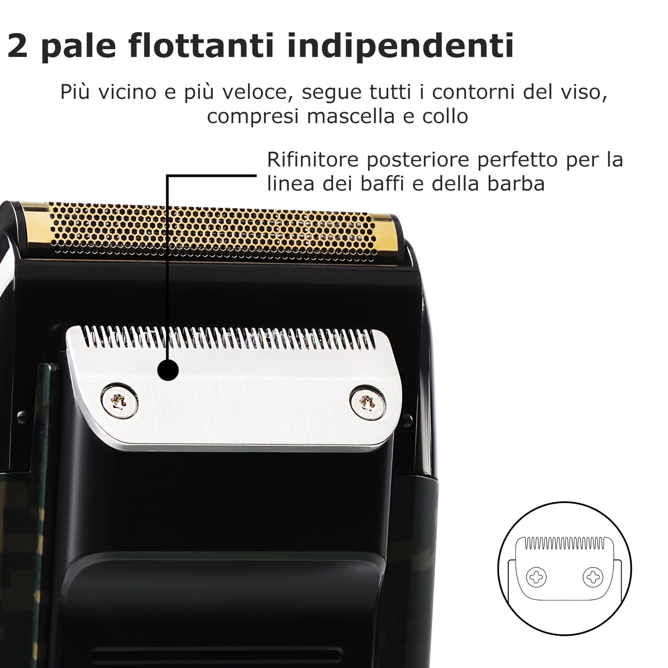 Foto 6 pulgar | Afeitadora Eléctrica Kemei Foil Professional Para Hombre Con Recortadora De Calvos - Venta Internacional.