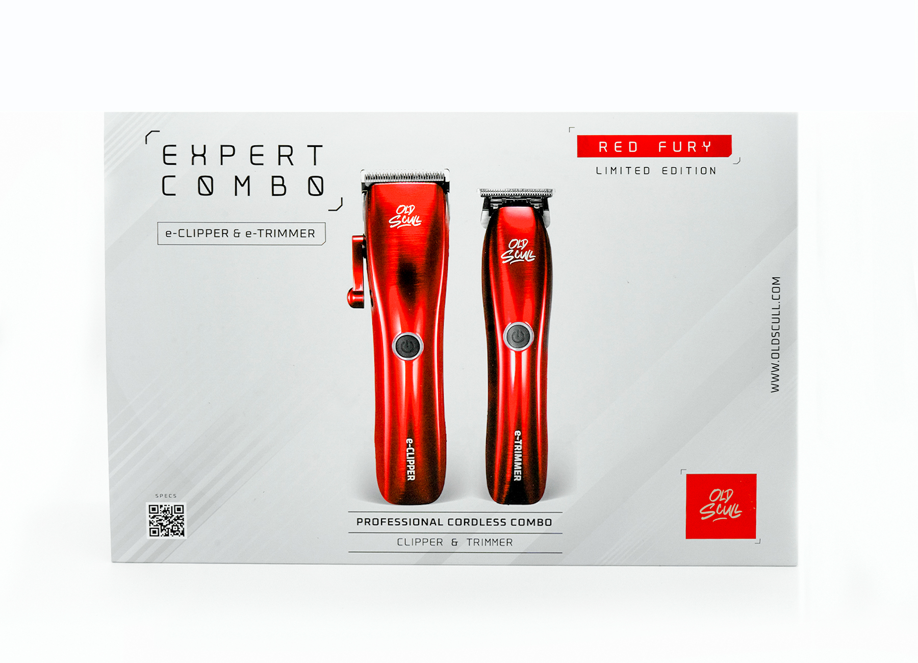 Foto 5 pulgar | Expert Combo Red Fury Old Scull Neo E-clipper + E-trimmer Barberia