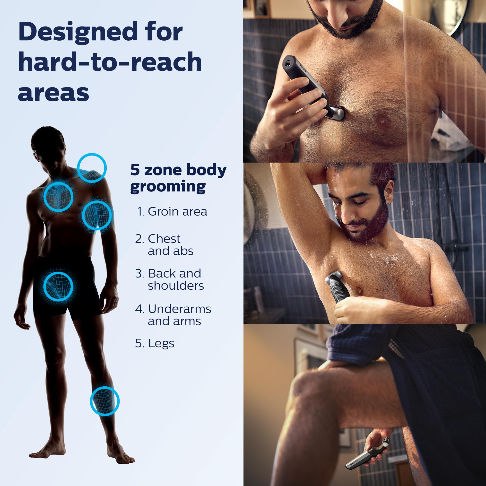 Foto 3 pulgar | Recortadora Philips Norelco Bodygroom Series 5000 Bg5025/40 Para Hombre - Venta Internacional.