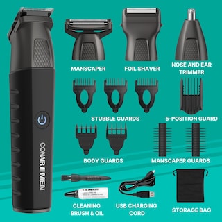 Foto 2 | Trimmer Nariz + Barba + Vello Corporal Conair Men Todo en Uno para Hombre - Venta Internacional