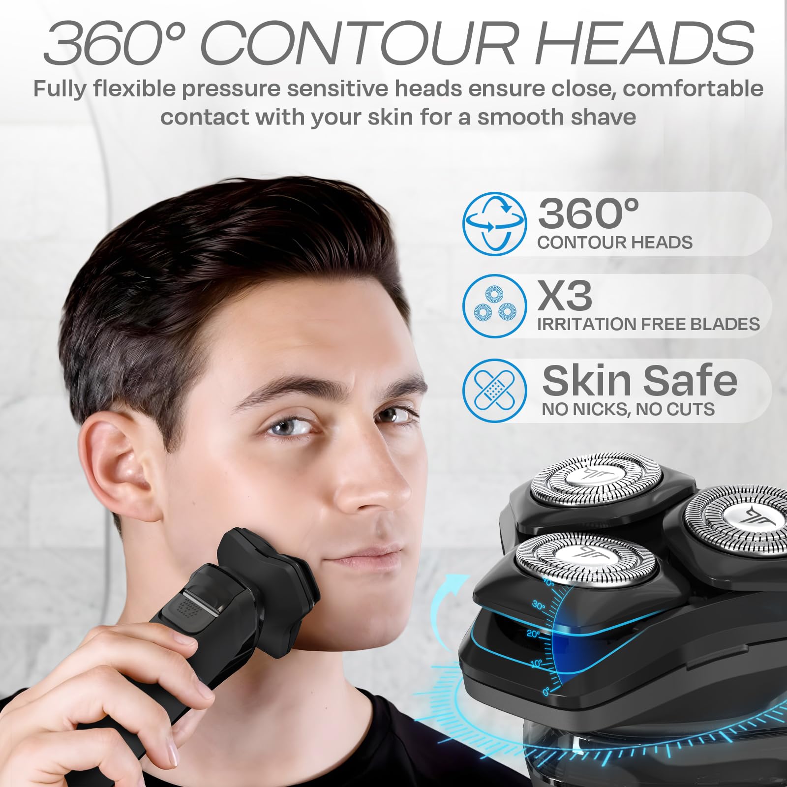 Foto 3 pulgar | Afeitadora Eléctrica Hummingbird Mk8, Afeitadora Facial Rotativa Para Hombre - Venta Internacional.