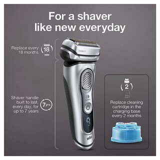 Foto 4 | Maquinilla de Afeitar Eléctrica Braun Series 9 9390 CC Impermeable para Hombre - Venta Internacional