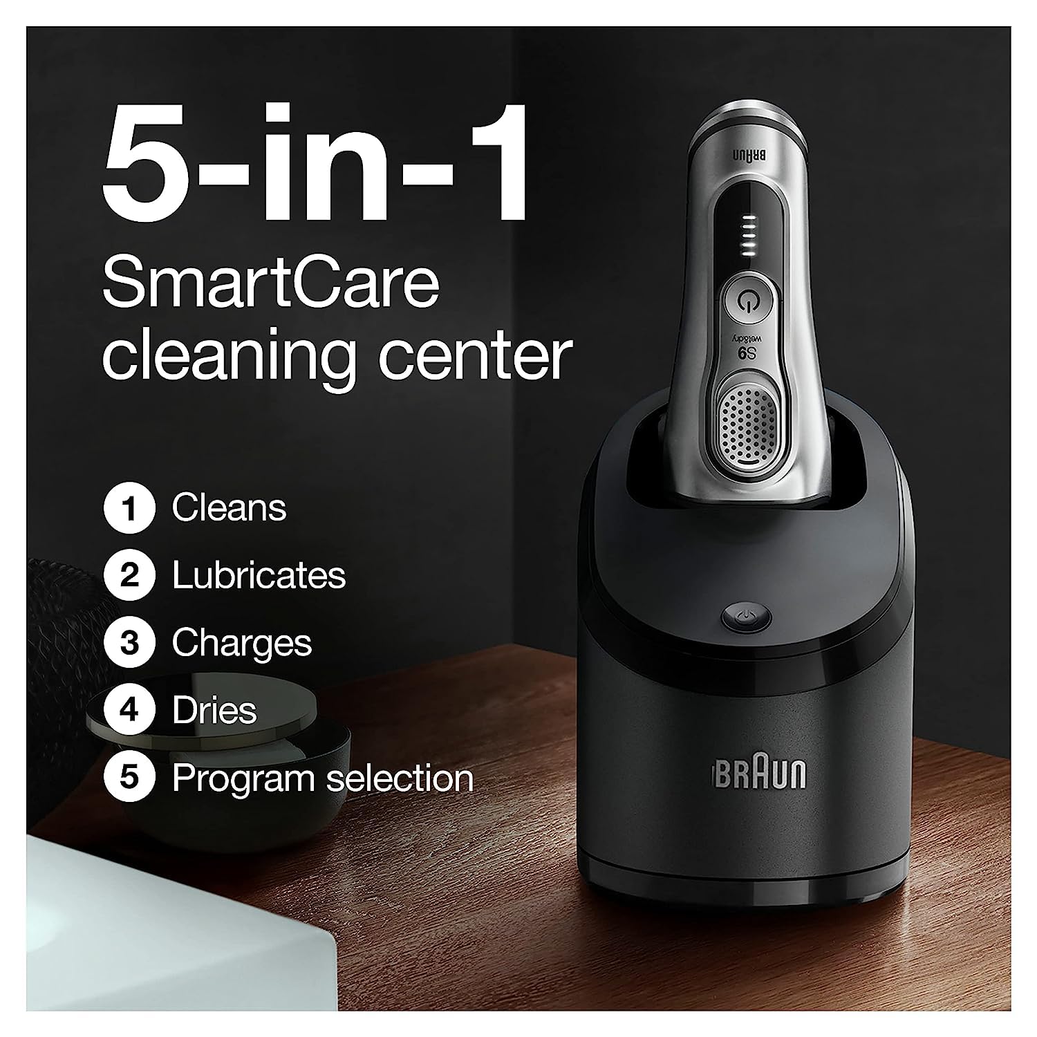 Foto 8 pulgar | Maquinilla de Afeitar Eléctrica Braun Series 9 9390 CC Impermeable para Hombre - Venta Internacional