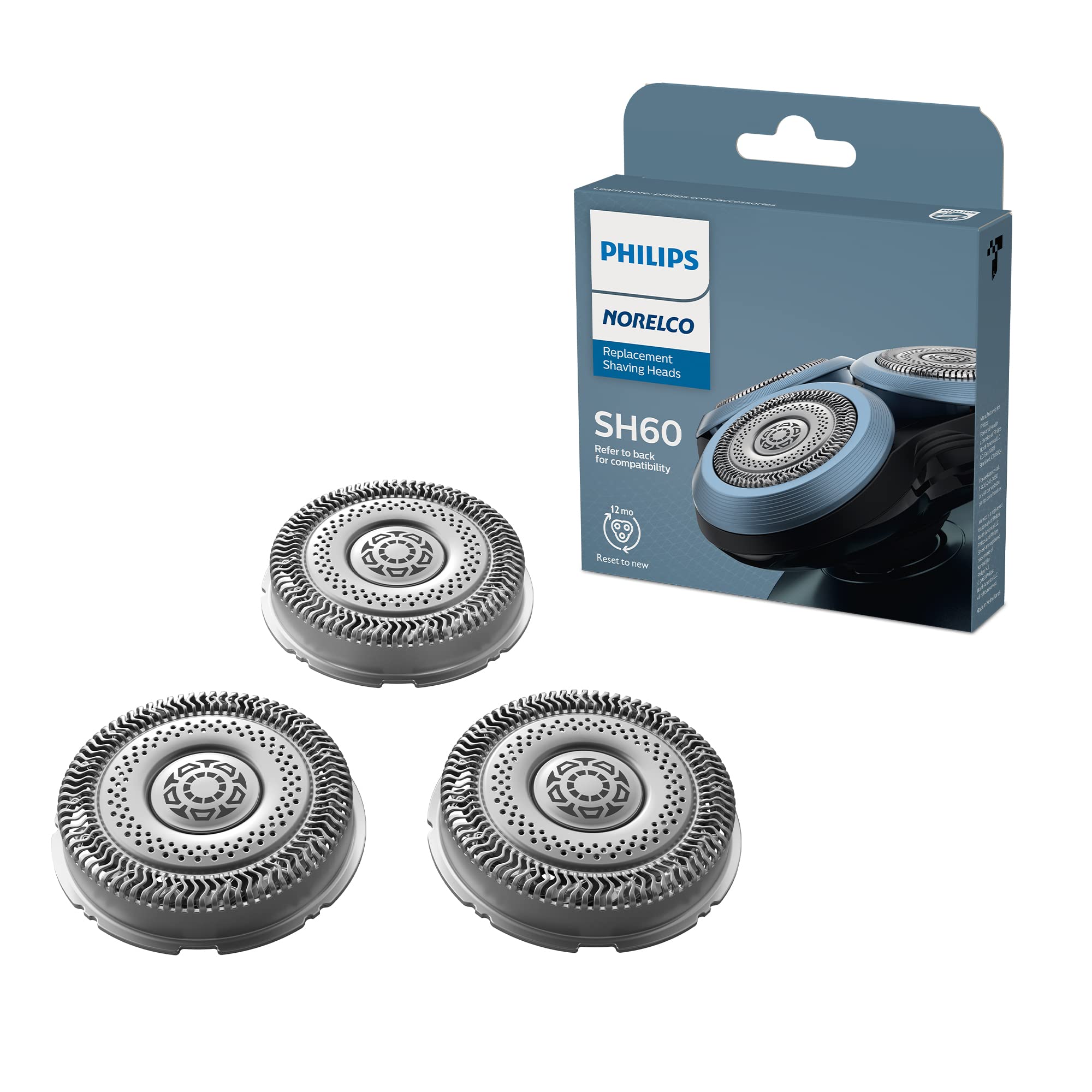 Foto 1 | Cabezales De Afeitado Philips Norelco Sh60/72 Para Afeitadoras Serie 6000 - Venta Internacional.