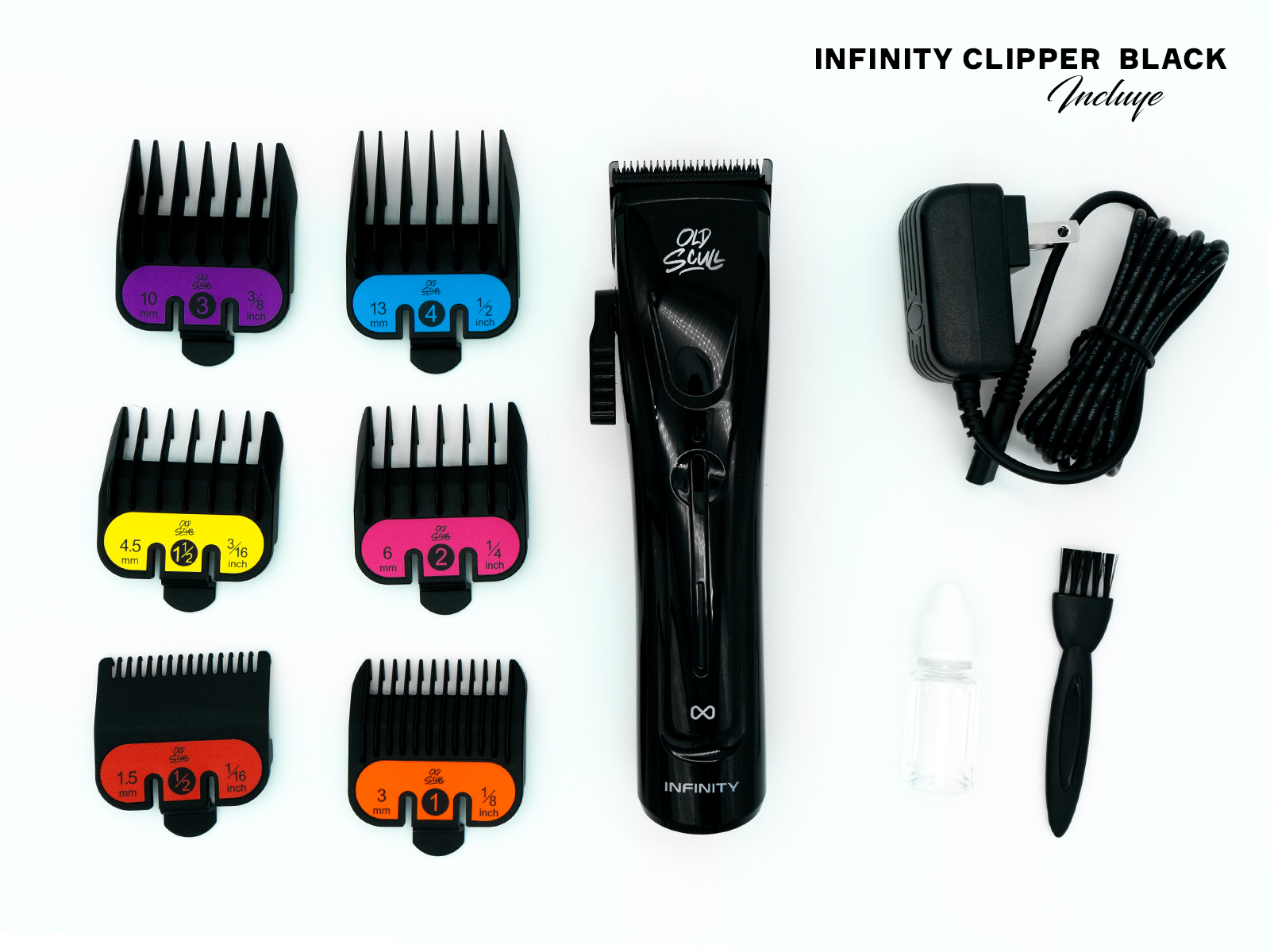 Foto 7 pulgar | Barber Set Old Scull Infinity Clipper + Trimmer + Shaver