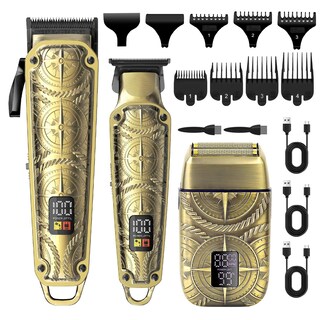 Foto 1 | Kit Cortadora de Pelo Hatteker Profesional 3 en 1 con Pantalla LCD - Venta Internacional