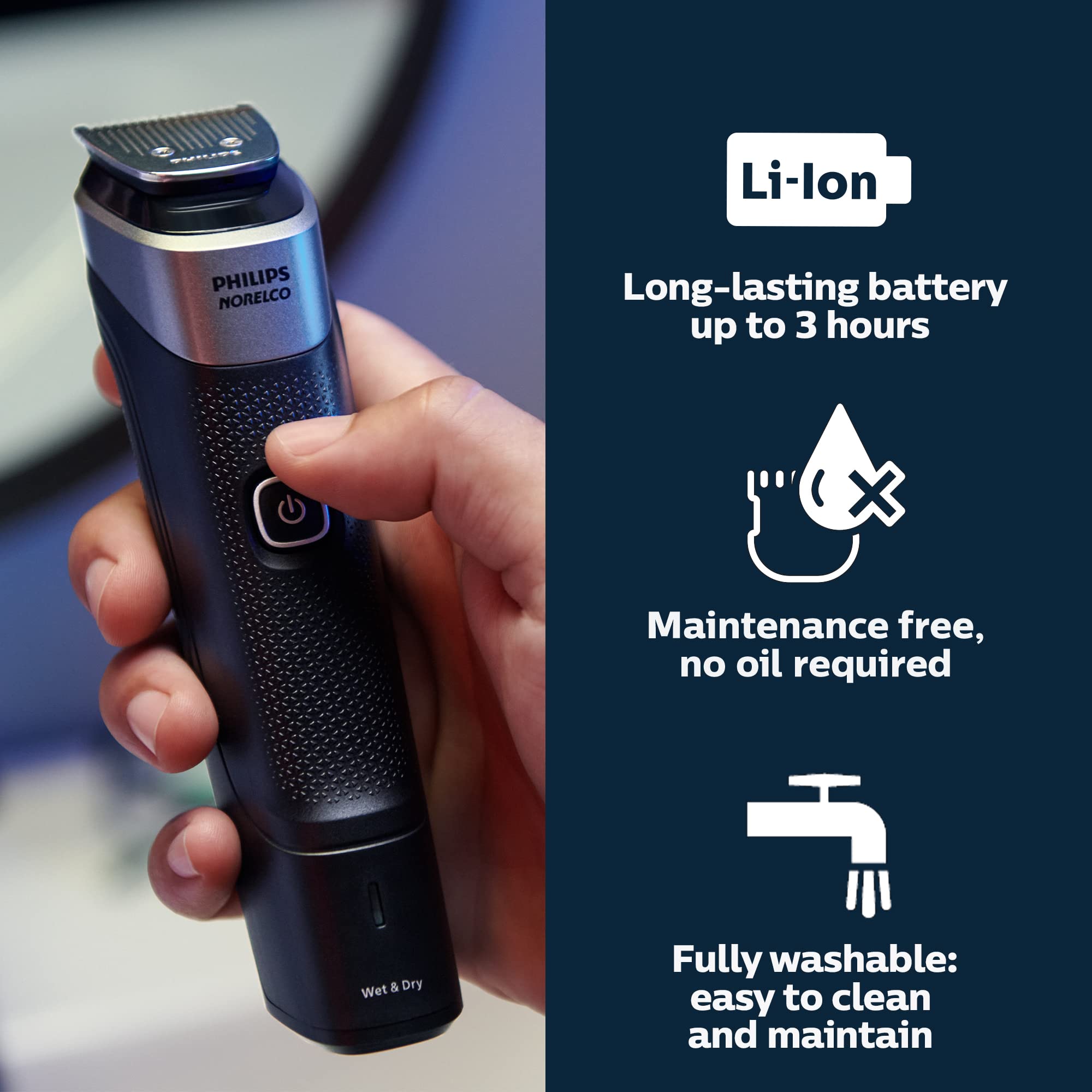 Foto 4 pulgar | Recortadora Philips Norelco Multigroom Series 5000 Mg5910/49 Para Hombre - Venta Internacional.