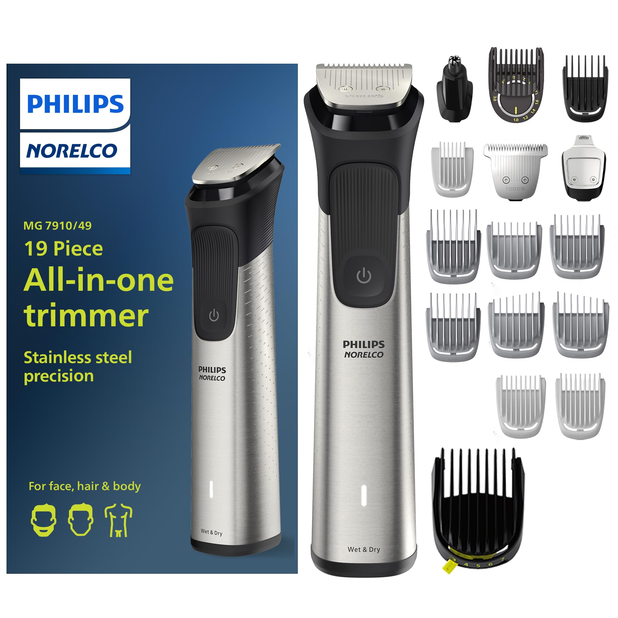 Foto 2 pulgar | Kit De Aseo Philips Norelco Multigroom Series 7000 Mg7910/49 - Venta Internacional.