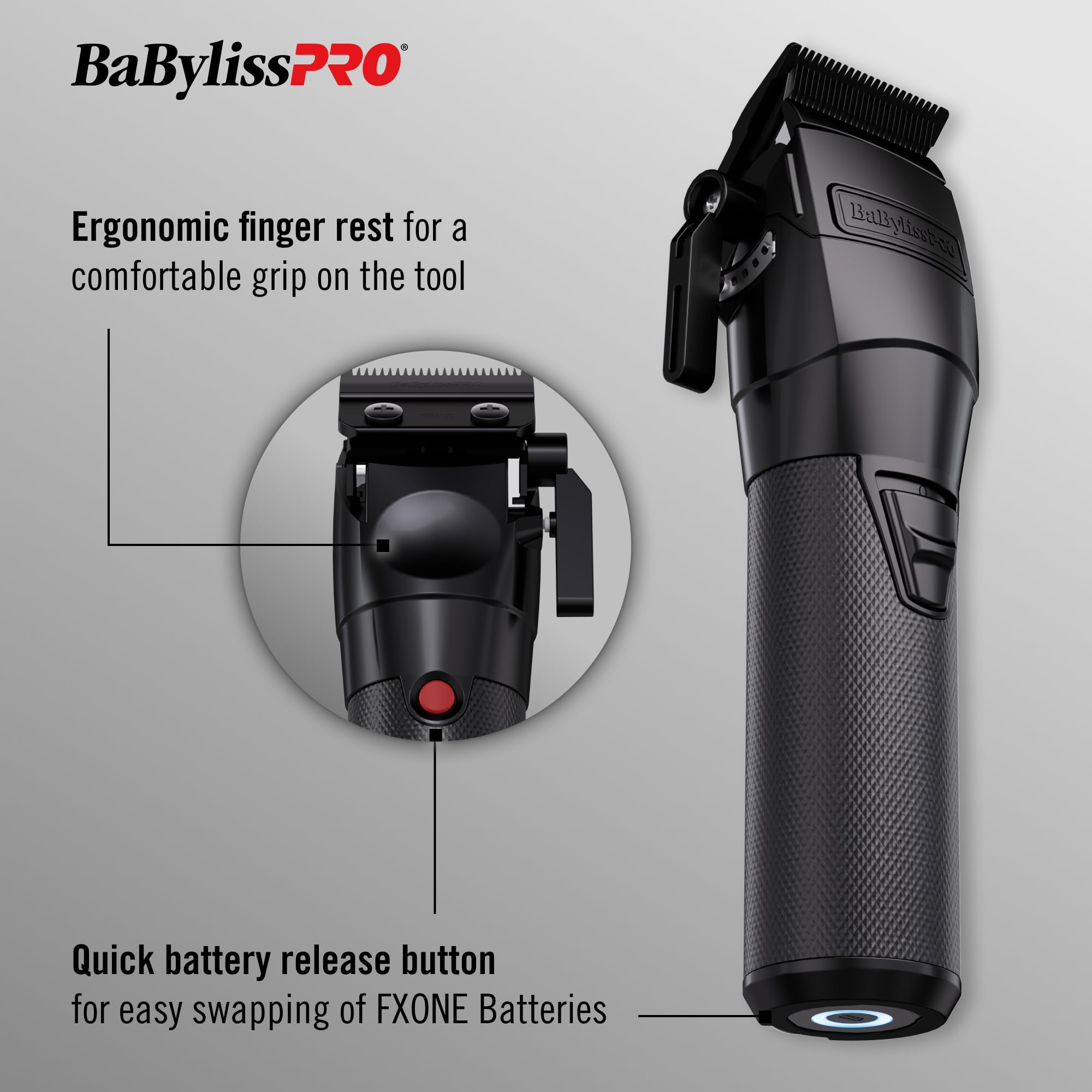 Foto 3 pulgar | Clipper Babylisspro Fxone Blackfx All Metal Con Batería De Litio - Venta Internacional.