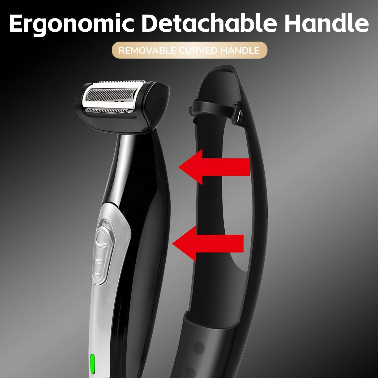 Foto 5 pulgar | Afeitadora Corporal Yoidesu Para Hombre Back Shaver Wed/dry Con Mango - Venta Internacional.