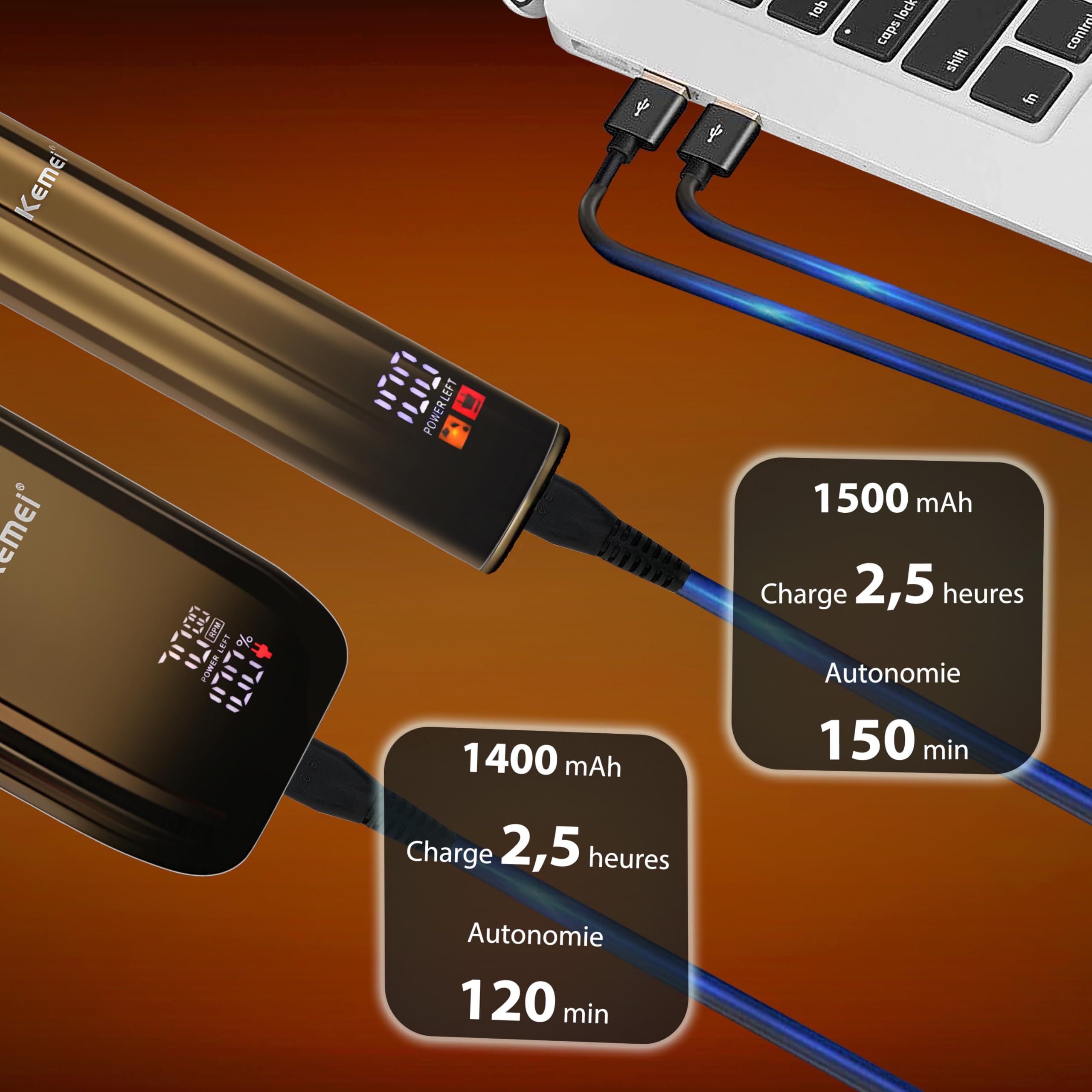 Foto 6 pulgar | Afeitadora Eléctrica Razor Kemei Bald Head Shaver Para Hombre - Venta Internacional.