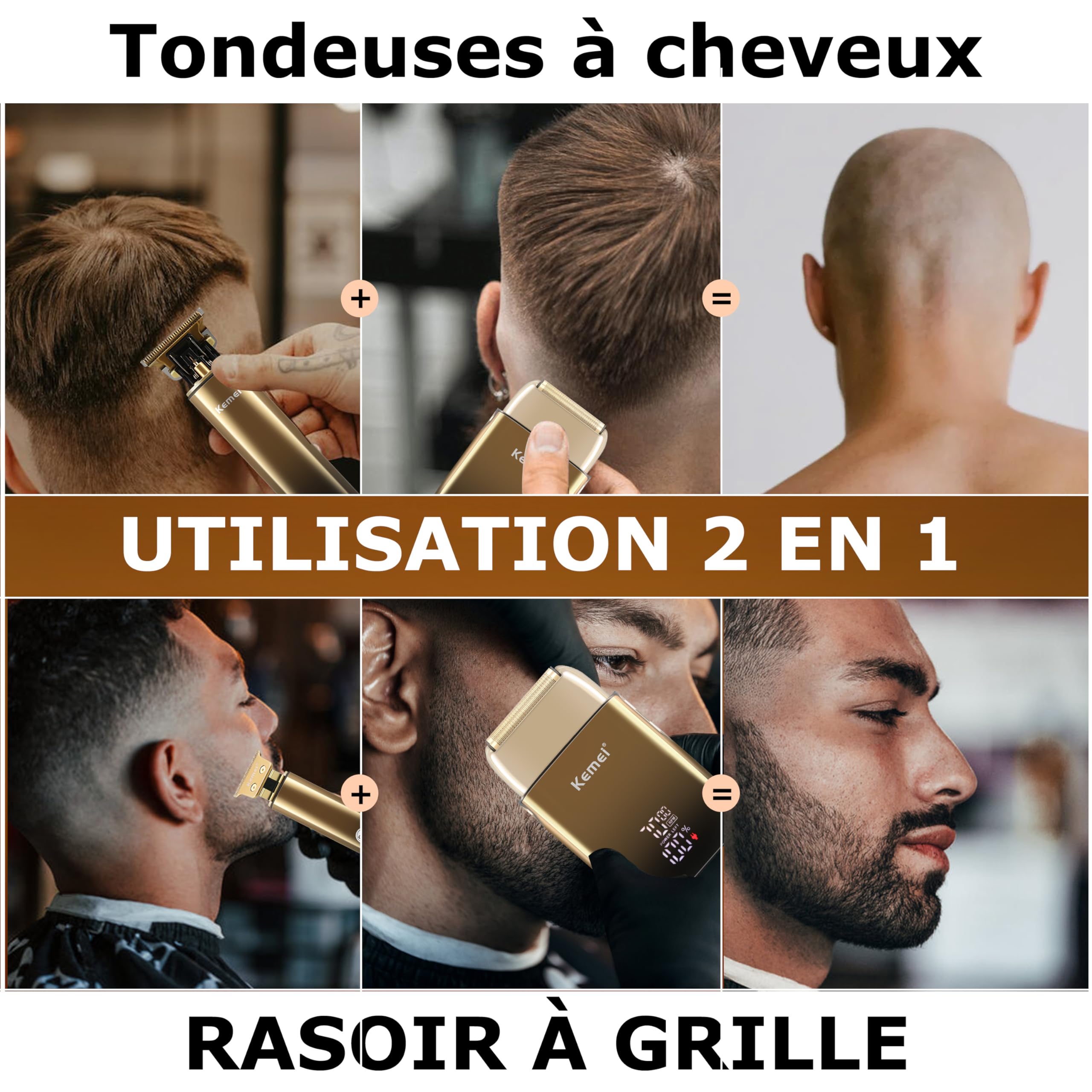 Foto 7 pulgar | Afeitadora Eléctrica Razor Kemei Bald Head Shaver Para Hombre - Venta Internacional.