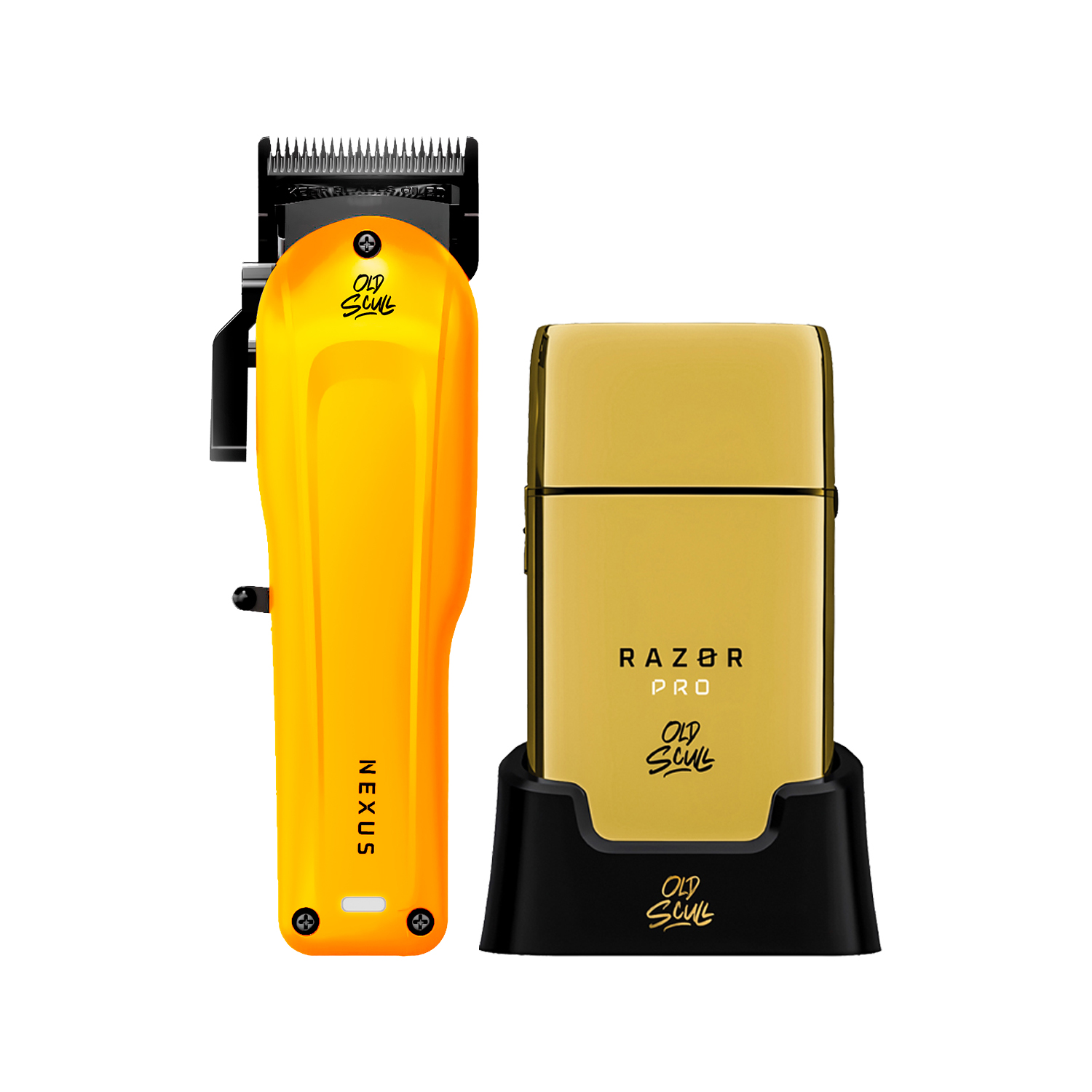 Foto 2 pulgar | Nexus Clipper + Razor Pro Shaver Old Scull Combo Barberia Y Estilismo