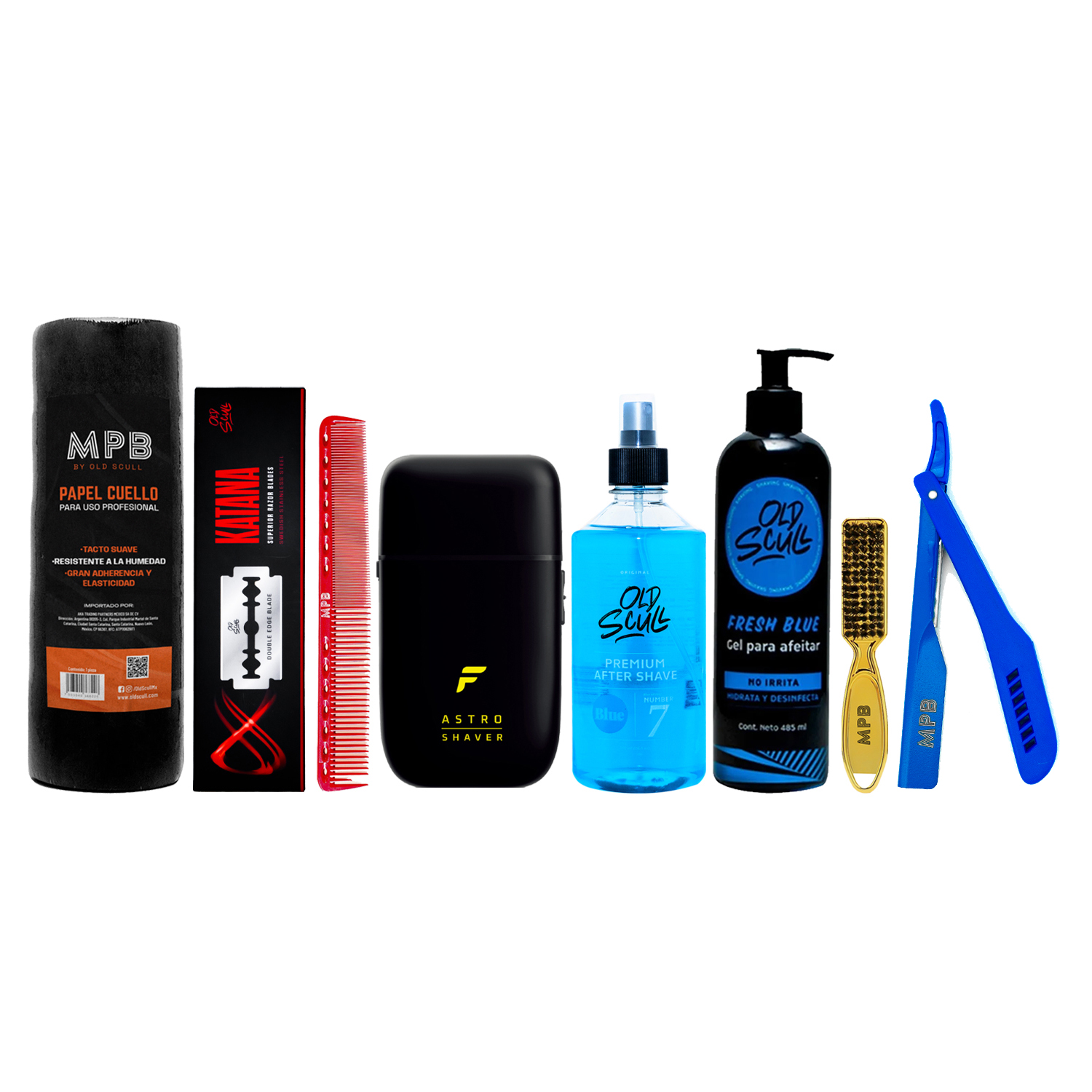 Foto 1 | Kit Astro Shaver Old Scull + Accesorios De Barbería
