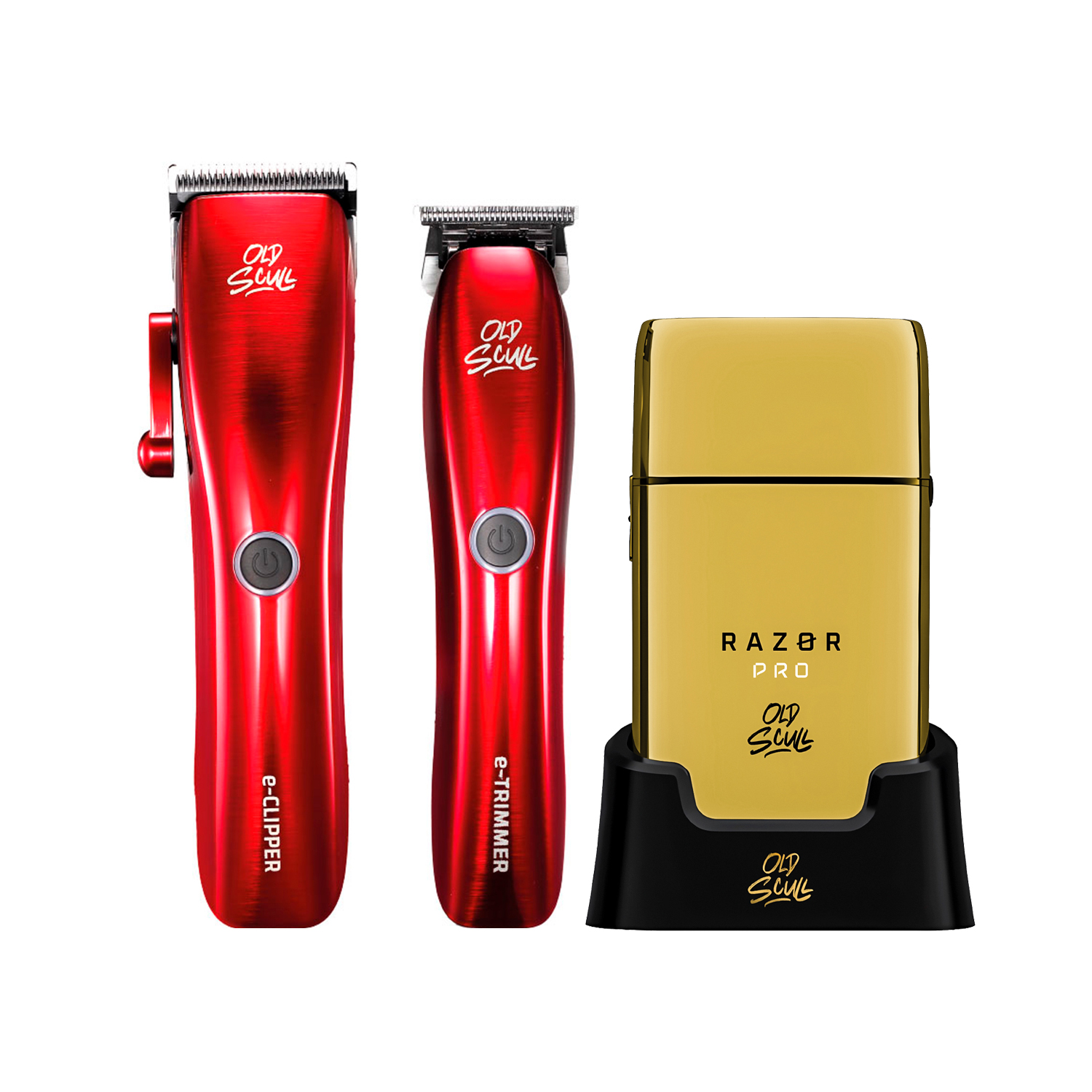 Foto 2 pulgar | Expert Combo Red. Old Scull E-clipper +  E-trimmer + Razor Pro Shaver