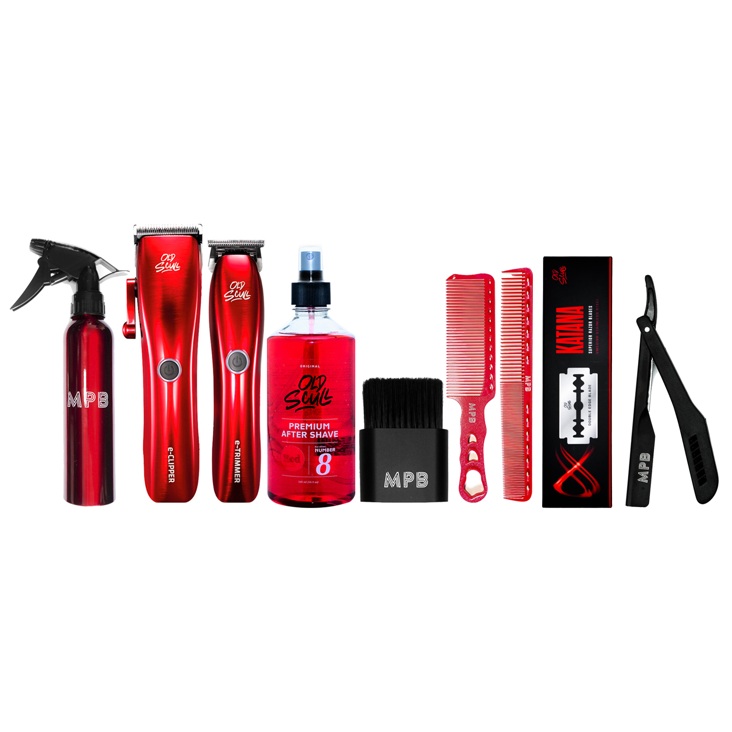 Foto 1 | Super Expert Combo Red Old Scull E-clipper + E-trimmer + Accesorios De Barberia