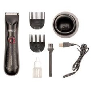 Foto 1 | Recortadora De Barba Timco Pgh102 Inalambrica Con Accesorios Y Base De Carga Negra