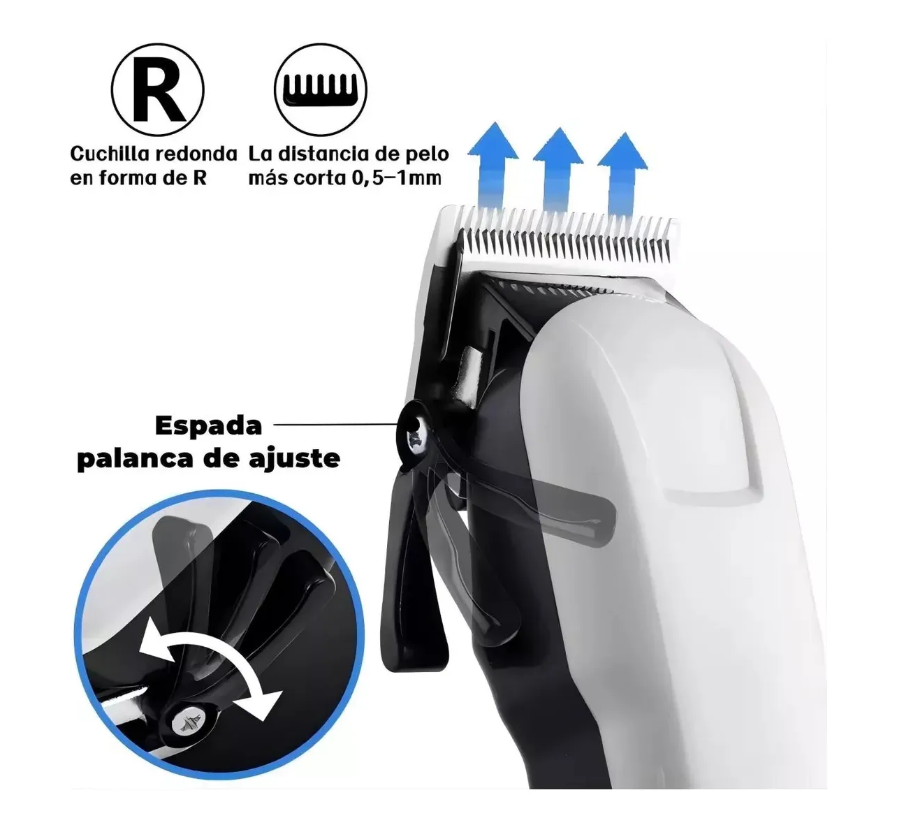 Foto 2 | Maquina Para Cortar Cabello Cortadora De Pelo Inalámbrica Eo Safe Imports Esi-19274 Blanco
