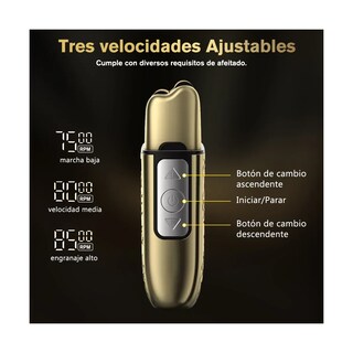 Foto 4 | Rasuradora Eléctrica Barba Cortadora Inalámbrica Eo Safe Imports Esi-19293 Dorado