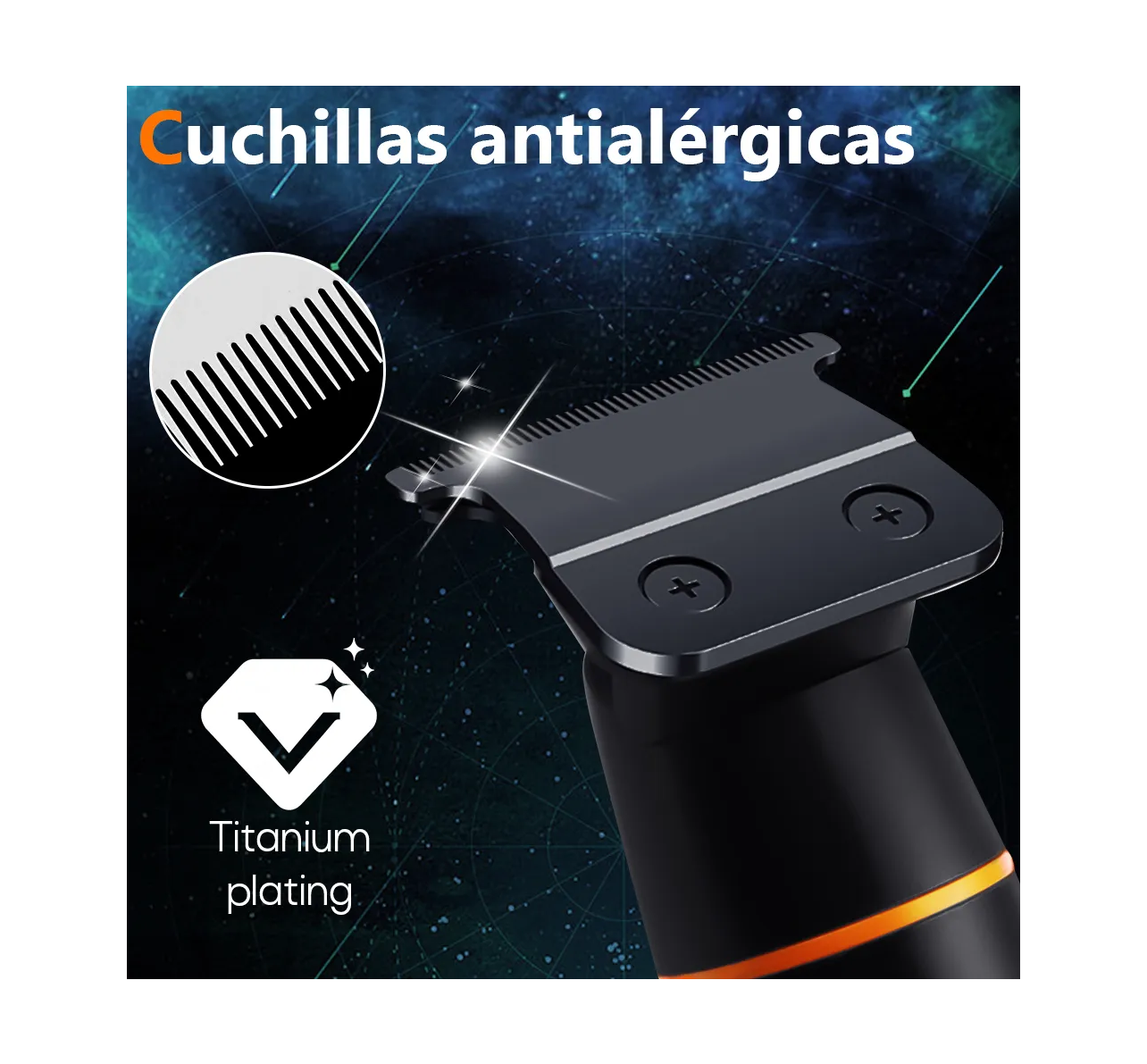 Foto 3 pulgar | Cortadora De Pelo Profesional Afeitadora Electrica Trimmer Eo Safe Imports Esi-19276 Negro