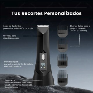Foto 5 | Rasuradora Eléctrica Recargable Por Usb, Impermeable Eo Safe Imports Esi-19283 Negro