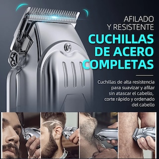 Foto 3 | Kit De Cortadoras Profesional Maquinas Para Cabello Eo Safe Imports Esi-19270 Plata